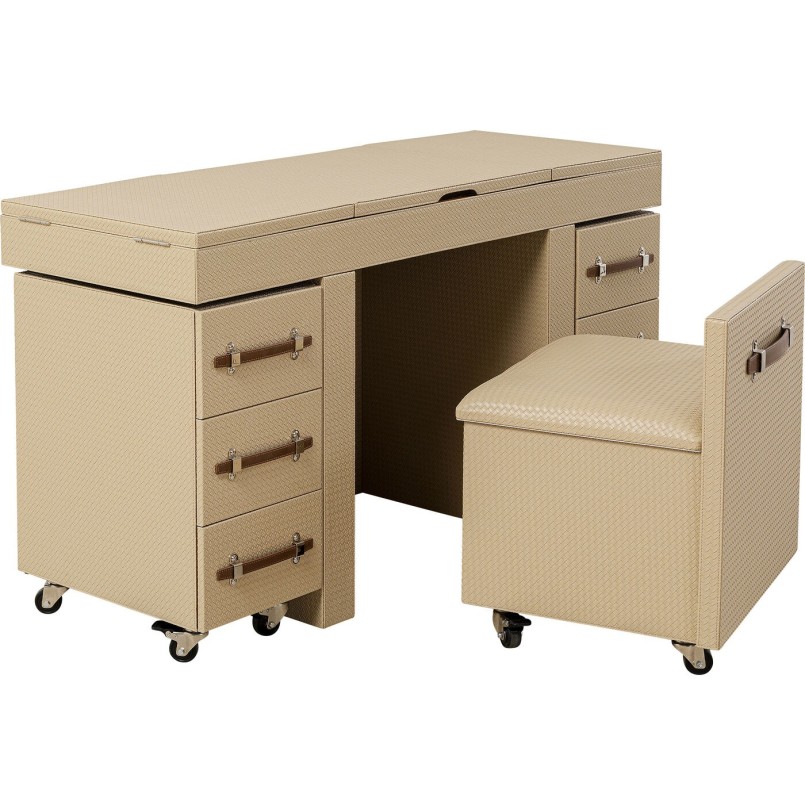 Coiffeuse Combinaison Venezia (rangements + siege) Kare Design