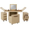 Coiffeuse Combinaison Venezia (rangements + siege) Kare Design