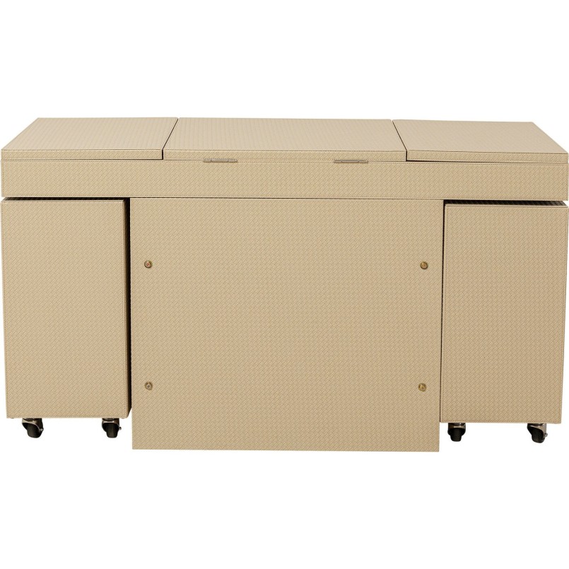 Coiffeuse Combinaison Venezia (rangements + siege) Kare Design