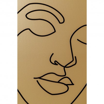 Framed Picture Faccia Arte tricolor 90x120cm Kare Design