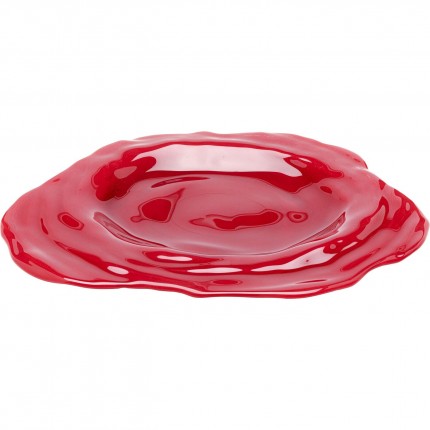 Plat Tornado rouge 46cm Kare Design