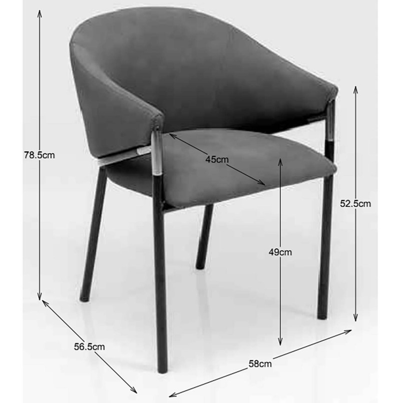 Chaise a. acc. Boulevard blanc