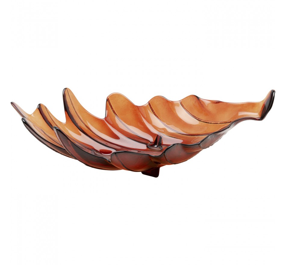 Coupe feuille rouge 49cm Kare Design