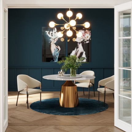 Tapis Cosy 200cm bleu Kare Design