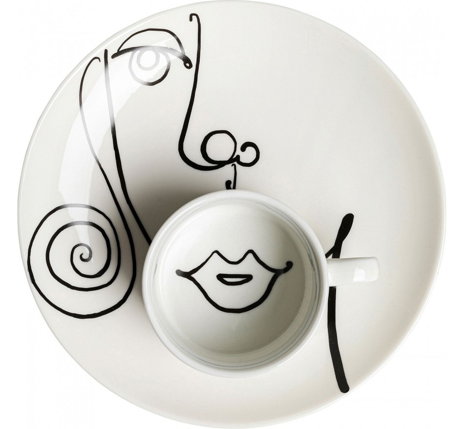 Tasses Viso Donna set de 4 Kare Design