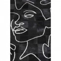 Tapis visages noir Kare Design