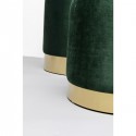 Tabourets-coffres Cherry vert et laiton set de 2 Kare Design
