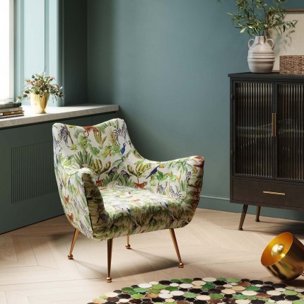 Fauteuil Goldfinger tropical Kare Design