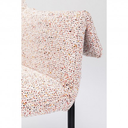 Chaise avec accoudoirs Bess rose Kare Design