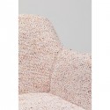 Chaise avec accoudoirs Bess rose Kare Design