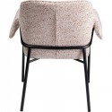 Chaise avec accoudoirs Bess rose Kare Design