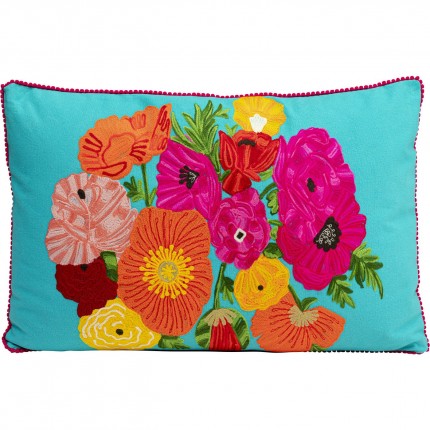 Coussin Fiorista bleu Kare Design