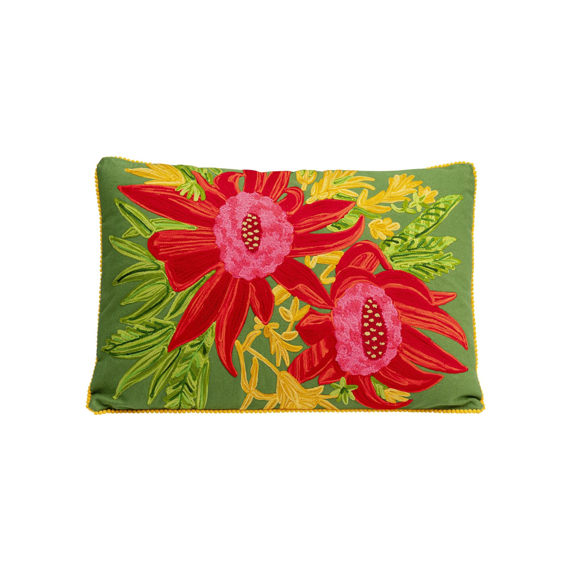 Coussin Fiorista vert Kare Design