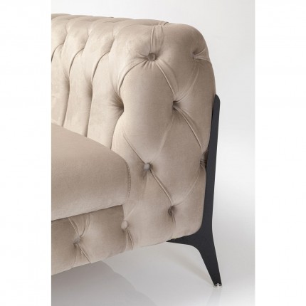 Fauteuil Bellissima velours beige Kare Design