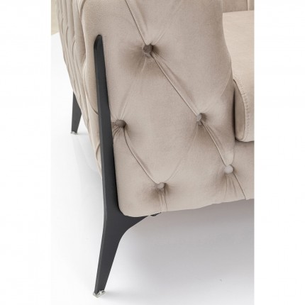 Fauteuil Bellissima velours beige Kare Design