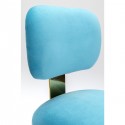 Chaise Geraldine velours bleu Kare Design