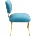 Chaise Geraldine velours bleu Kare Design