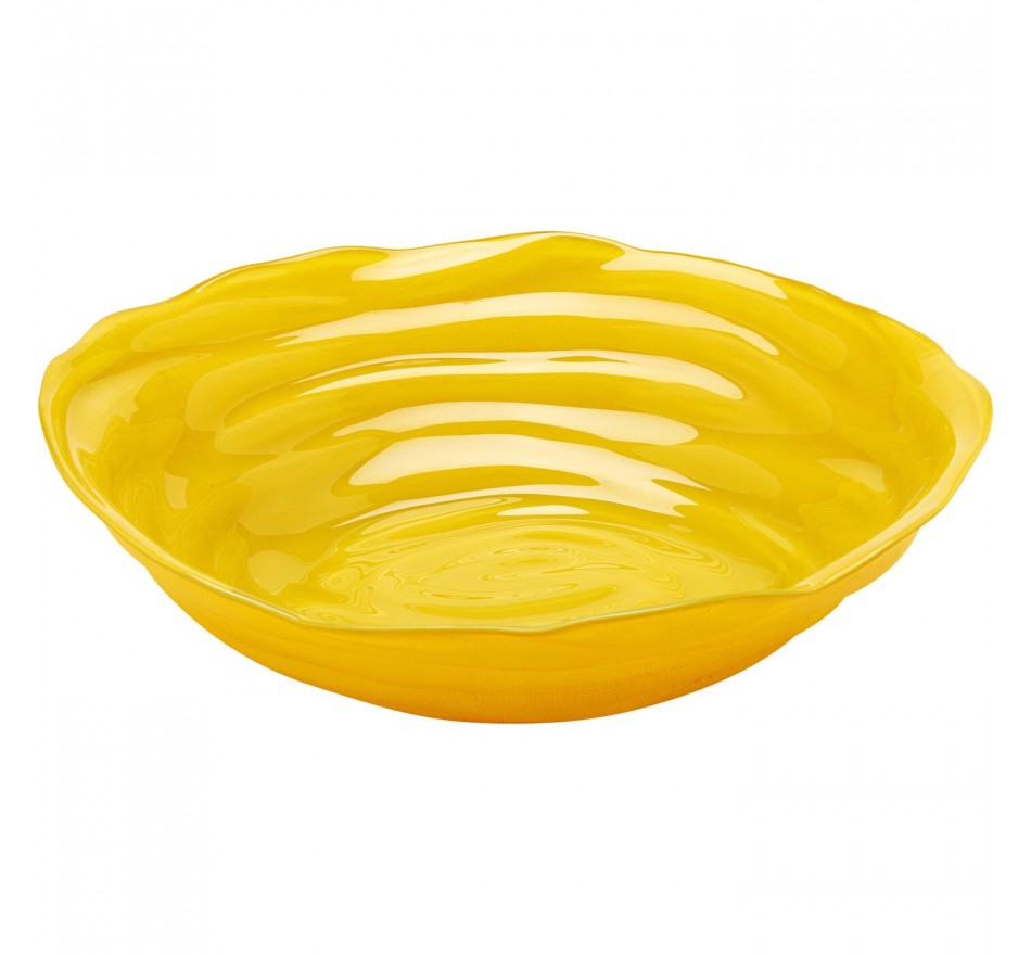 Coupe Tornado jaune 32cm Kare Design