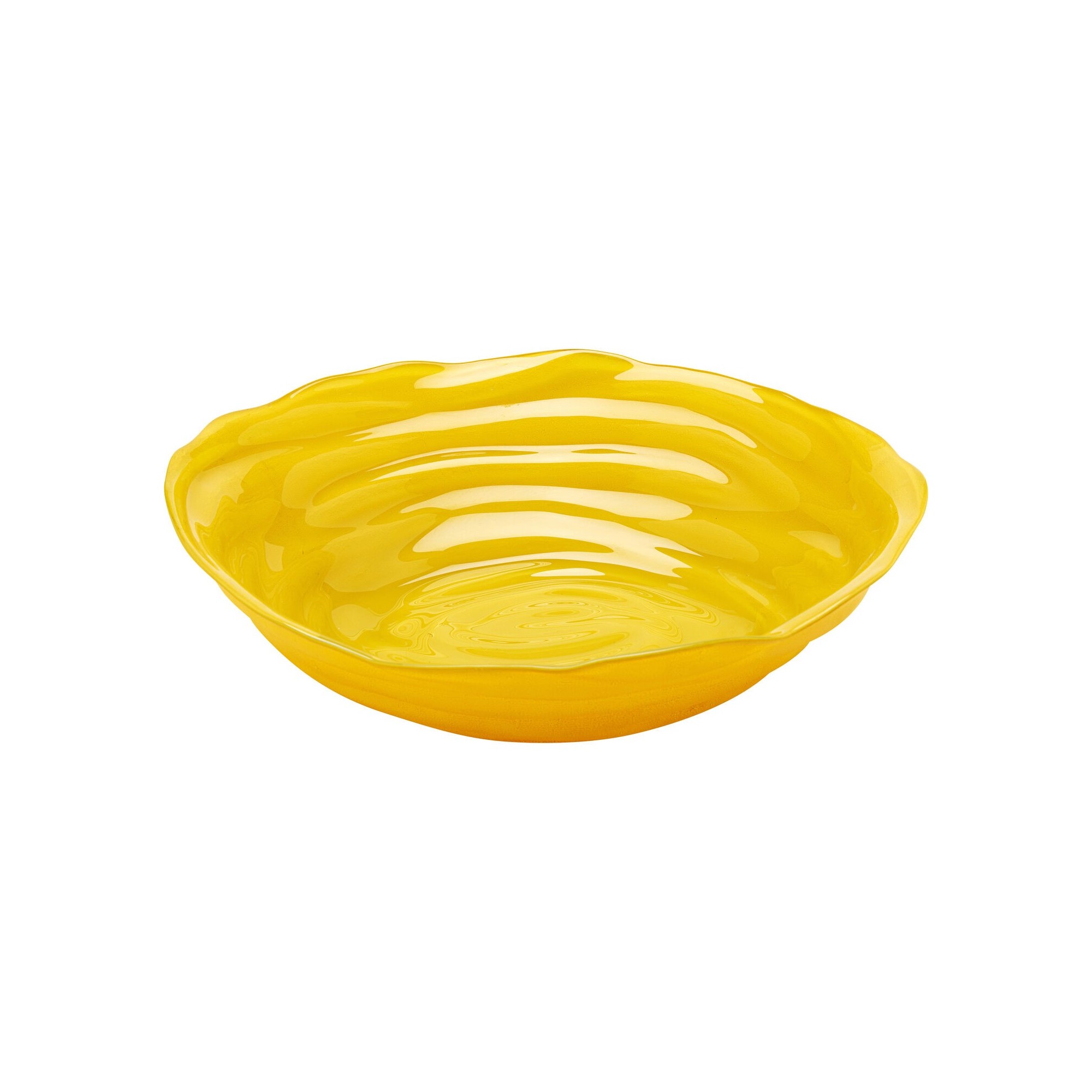 Coupe Tornado jaune 32cm Kare Design