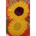 Coussin de sol Girasole orange 75cm Kare Design