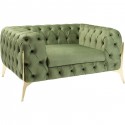 Fauteuil Bellissima velours vert Kare Design