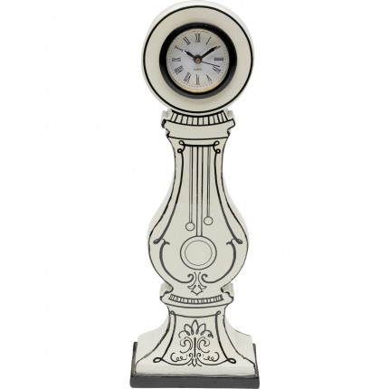 Horloge de table Favola blanche et noire Kare Design