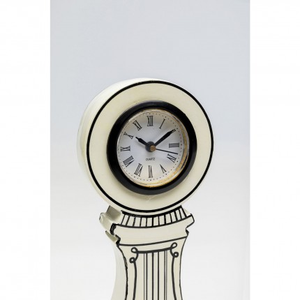 Horloge de table Favola blanche et noire Kare Design