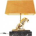 Lampe léopard doré effet marbre noir Kare Design