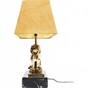 Lampe léopard doré effet marbre noir Kare Design