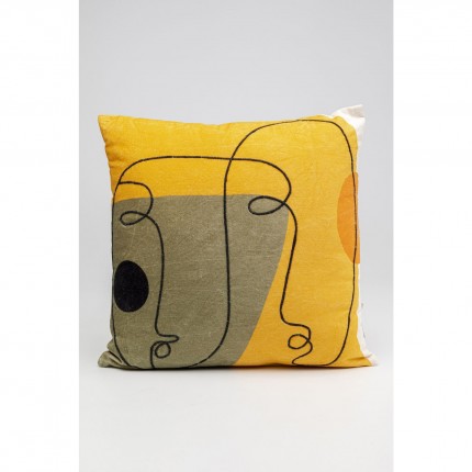 Coussin Face Art 50x50cm Kare Design