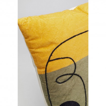 Coussin Face Art 50x50cm Kare Design