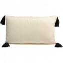 Coussin Face Art 60x35cm jaune Kare Design