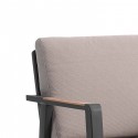 Chaise de jardin Antibes gris anthracite Gescova