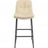 Tabouret de bar Daria simili crème Kare Design