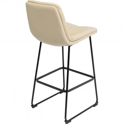 Tabouret de bar Daria simili crème Kare Design