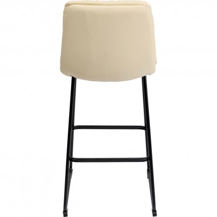 Tabouret de bar Daria simili crème Kare Design