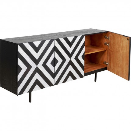 Buffet Arctic noir et blanc Kare Design