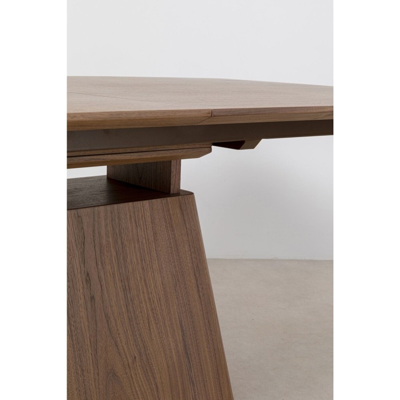 Table à rallonge Benvenuto rectangle noyer Kare Design