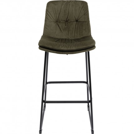 Tabouret de bar Daria velours vert Kare Design