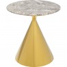 Table d'appoint Rita 50cm dorée Kare Design