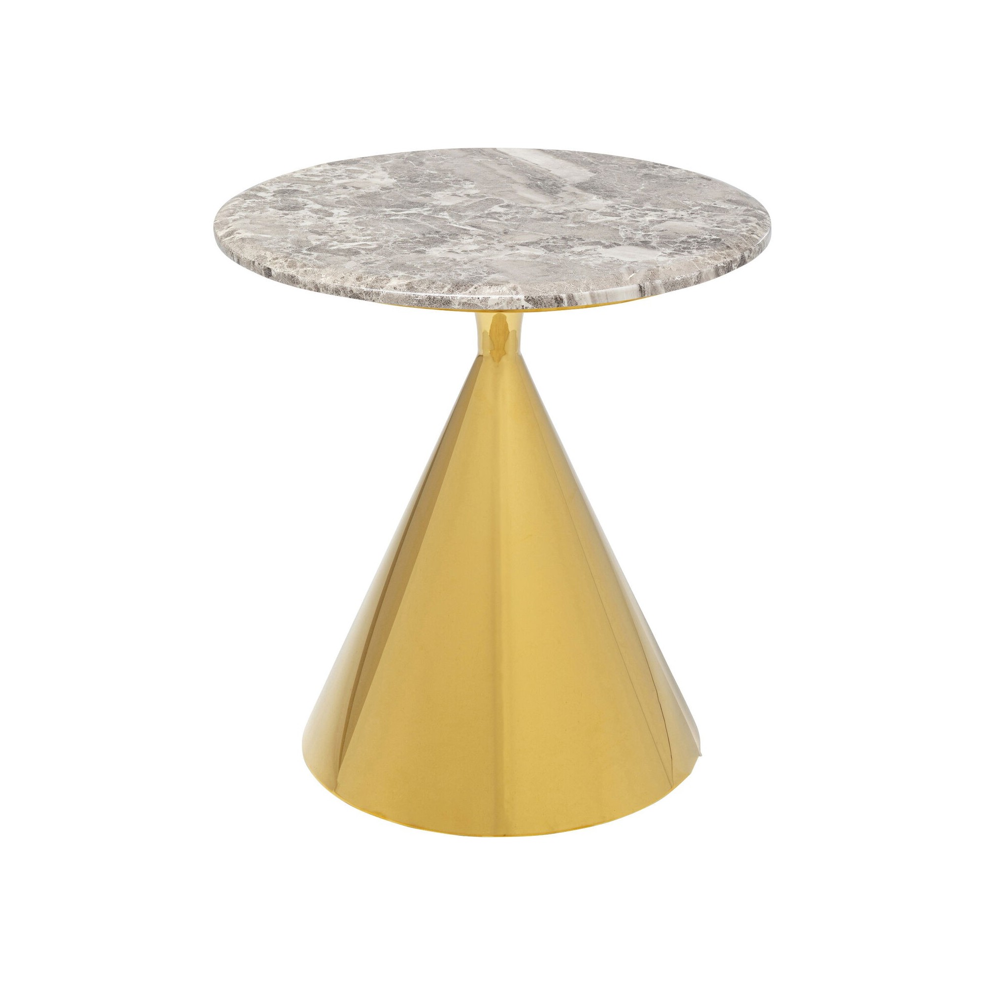 Table d'appoint Rita dorée 50cm Kare Design