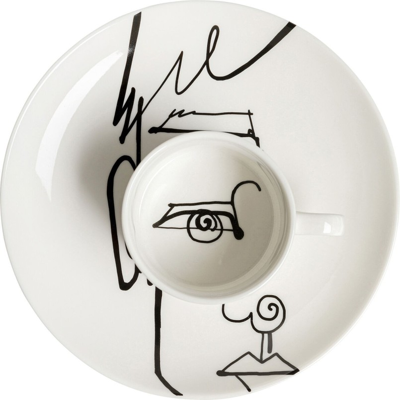 Tasses Viso Uomo set de 4 Kare Design