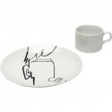 Tasses Viso Uomo set de 4 Kare Design