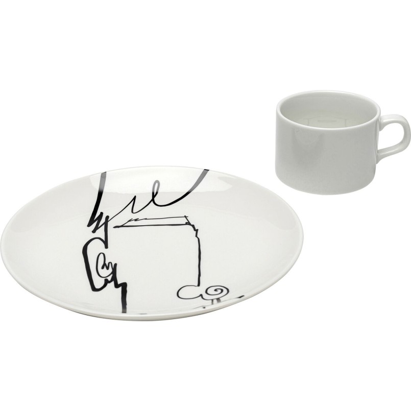 Tasses Viso Uomo set de 4 Kare Design