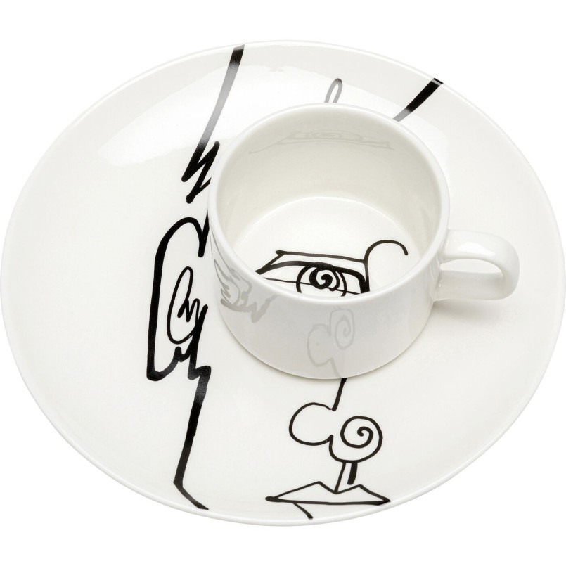 Tasses Viso Uomo set de 4 Kare Design