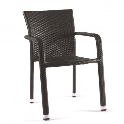 Chaise de jardin Bastia noire Gescova