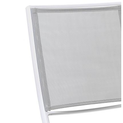 Outdoor folding chair Cassis white and grey Gescova