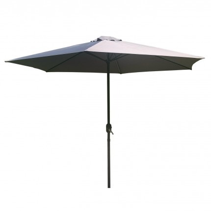 Parasol avec manivelle 300cm gris Gescova