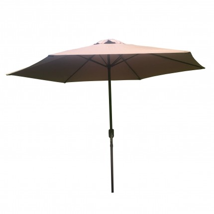 Parasol avec manivelle 300cm taupe Gescova