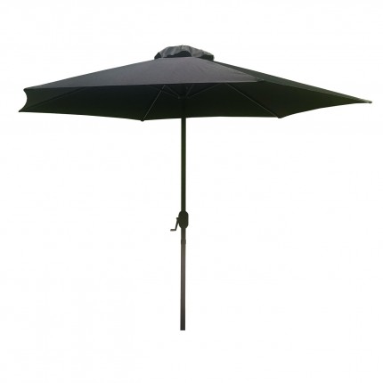 Parasol avec manivelle 300cm noir Gescova